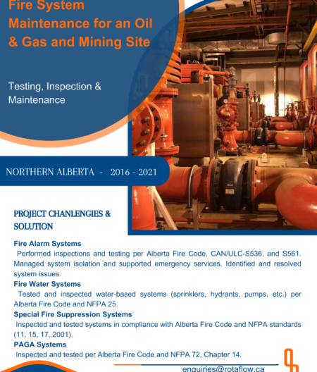 Fire System Maintenance for an Oil & Gas and Mining Site