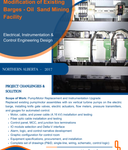 Modification of Existing Barges - Oil Sand Mining Facility