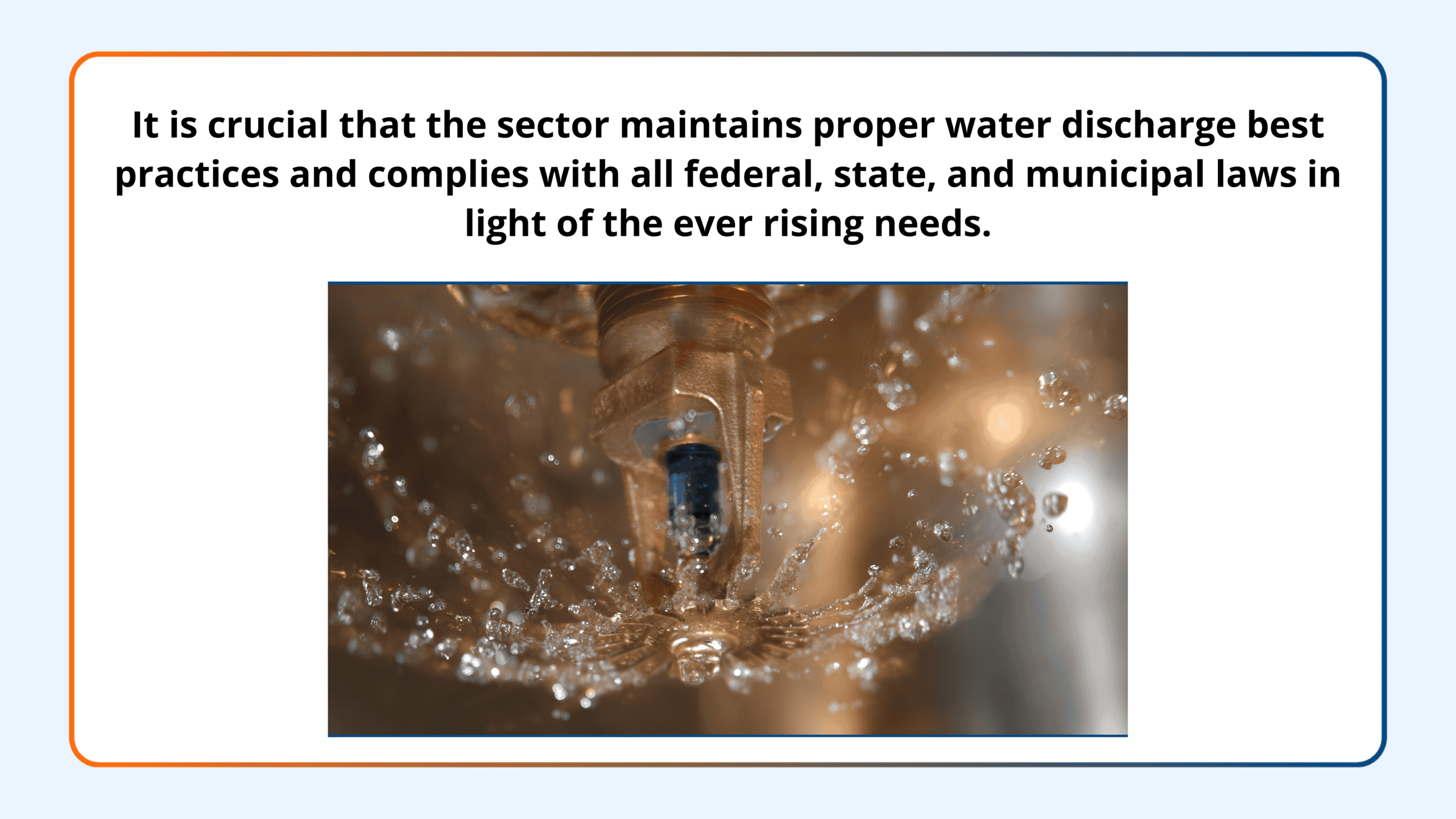 Environmental Issues – water flow from fire sprinkler systems