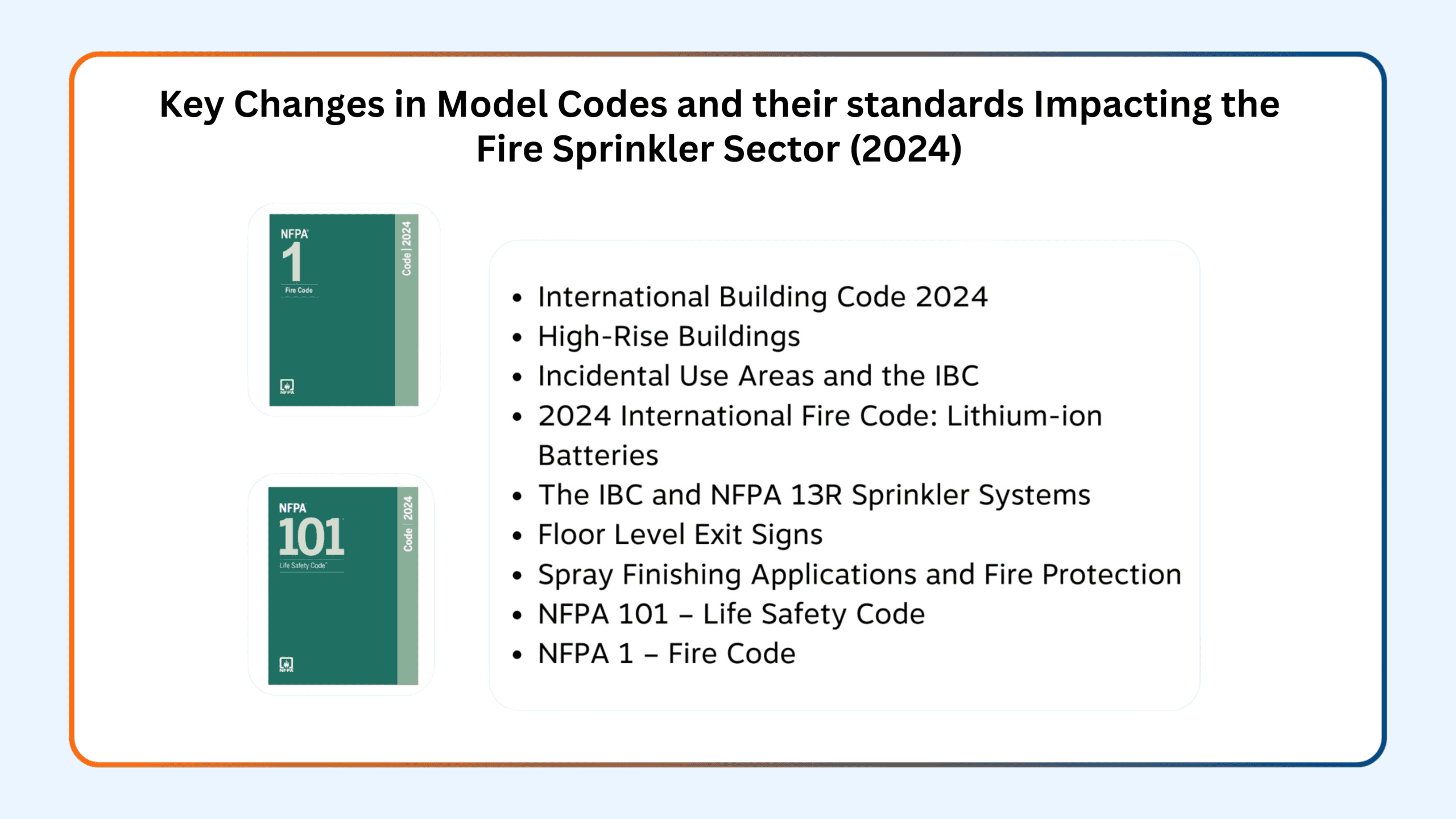 Key Changes in Model Codes and their standards Impacting the Fire Sprinkler Sector (2024)
