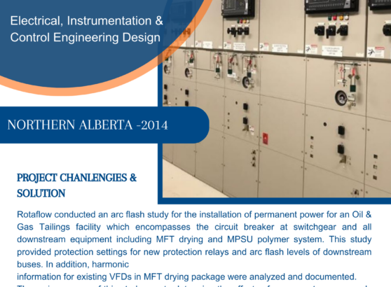 Arc Flush Study for the Installation of Permanent Power in Tailing Facility