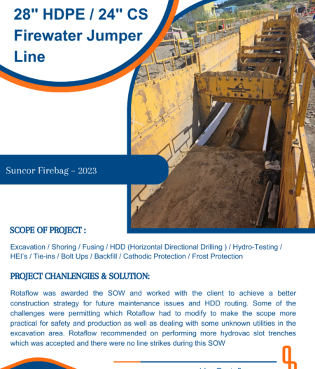 28" HDPE / 24" CS Firewater Jumper Line