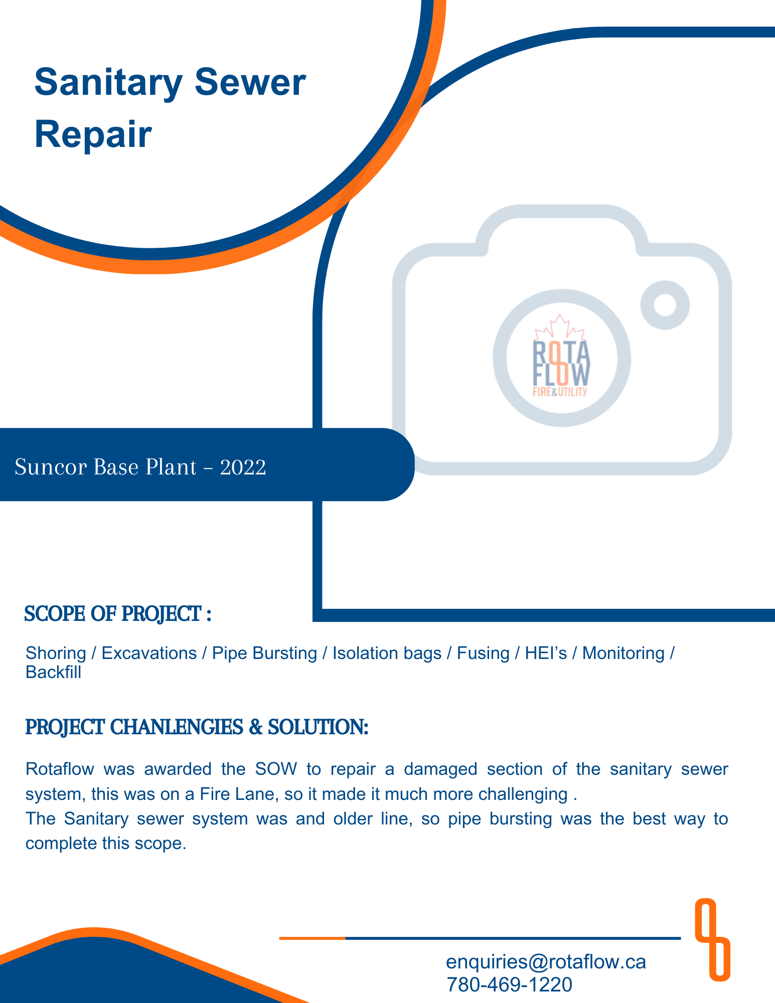 Sanitary Sewer Repair