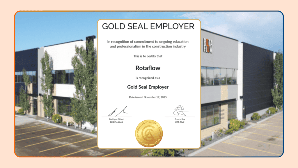 Rotaflow is honored to be recognized as a Gold Seal Employer.