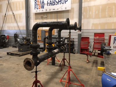 Rotaflow FabShop carbon steel pipe fabrication assembly