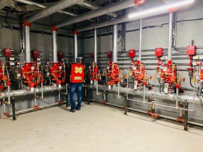 Fire sprinkler inspection and testing